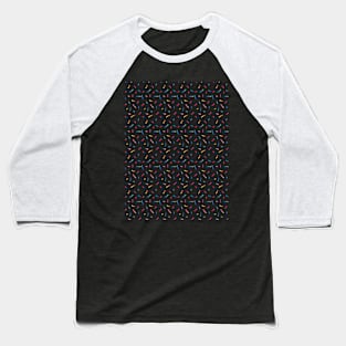 Nostalgic 90's Pattern Baseball T-Shirt